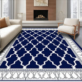 Art Inspired Trellis with Stylized Floral Touches (Blue)