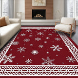 Seasonal Lattice Flurry Enchanting Joyful Celebration Stylish(Red)