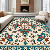 Arabesque Paisley Garden with Botanical Swirls(Teal)