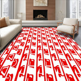 Holiday Ribbon Inspired Interlocking Stripe Motif with Crisp Detailing(Red)