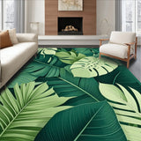 Stylish Fresh Leafy Print(Green)