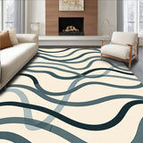 Abstract Wave Flow Design with Movement(Beige)