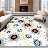 Meteor Shower Trail Design with Comet Tail Streaks (White)