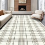 Minimalist Neutral Tartan with Beige and Sand Plaid Design(Beige)