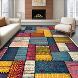 Ultra Soft Area Rug, Non Slip, Stain Resistant, Washable Area Rugs for Living Room, Bedroom, Braided Reversible Runner(Blue)