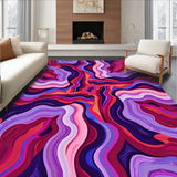 Abstract Watercolor Brushstroke with Flowing Paint Waves(Red)