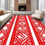 Holiday Argyle with Cane Stripe Embellishments(Red)