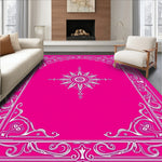 Elegant Baroque Inspired Medallion Featuring Fade Resistant (Pink) - ODIKA