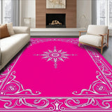 Elegant Baroque Inspired Medallion Featuring Fade Resistant (Pink) - ODIKA