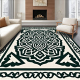 Elegant Abstract Interlocking Medallion Lattice Trellis (Beige)