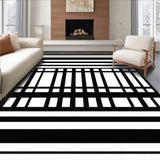 Classic Bistro Stripe Handwoven for Sophisticated Home Accent(Black)