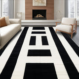 Bold Stripe Area Contrasting Hues(Black)