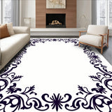 Botanical Vine Scroll with Ornate Flourish Motifs(Black)