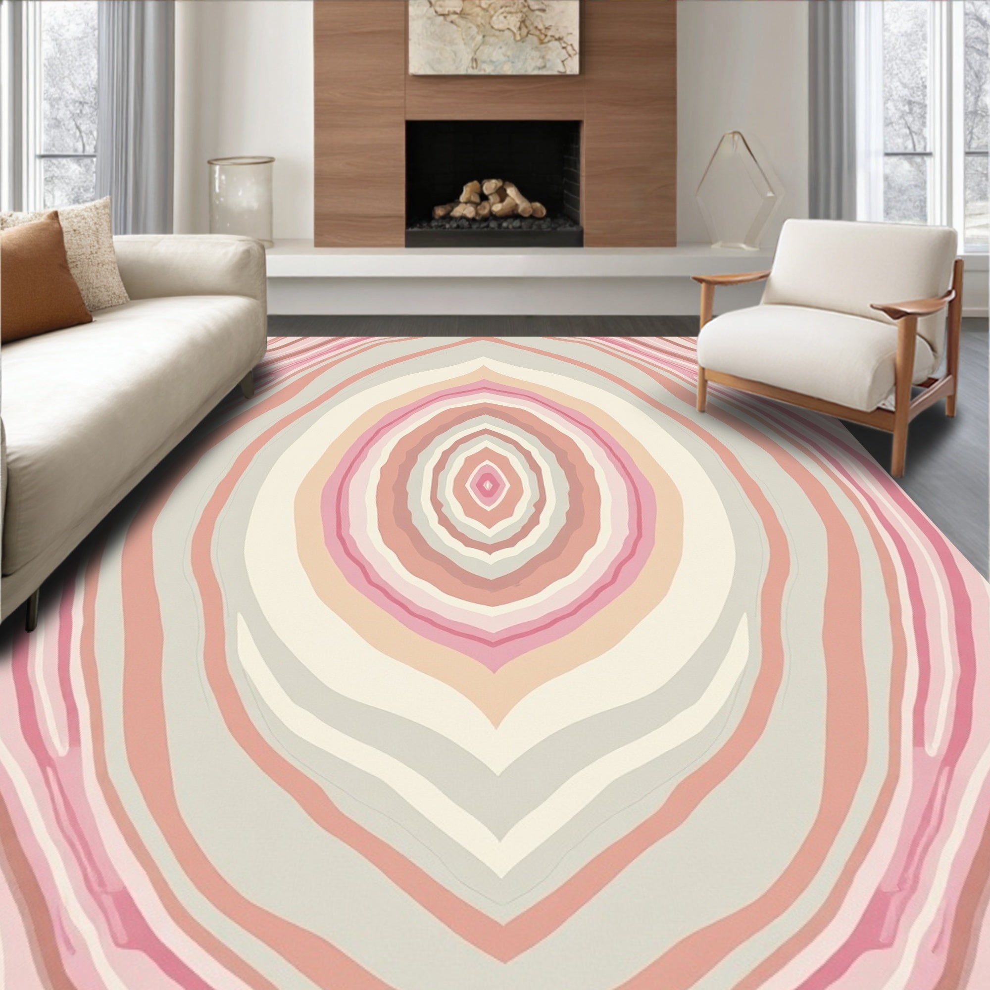 Ethereal Ripple Flow Design (Pink) - ODIKA