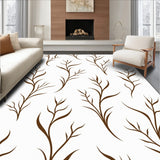 Modern Botanical Interlocking Vinework(Brown)