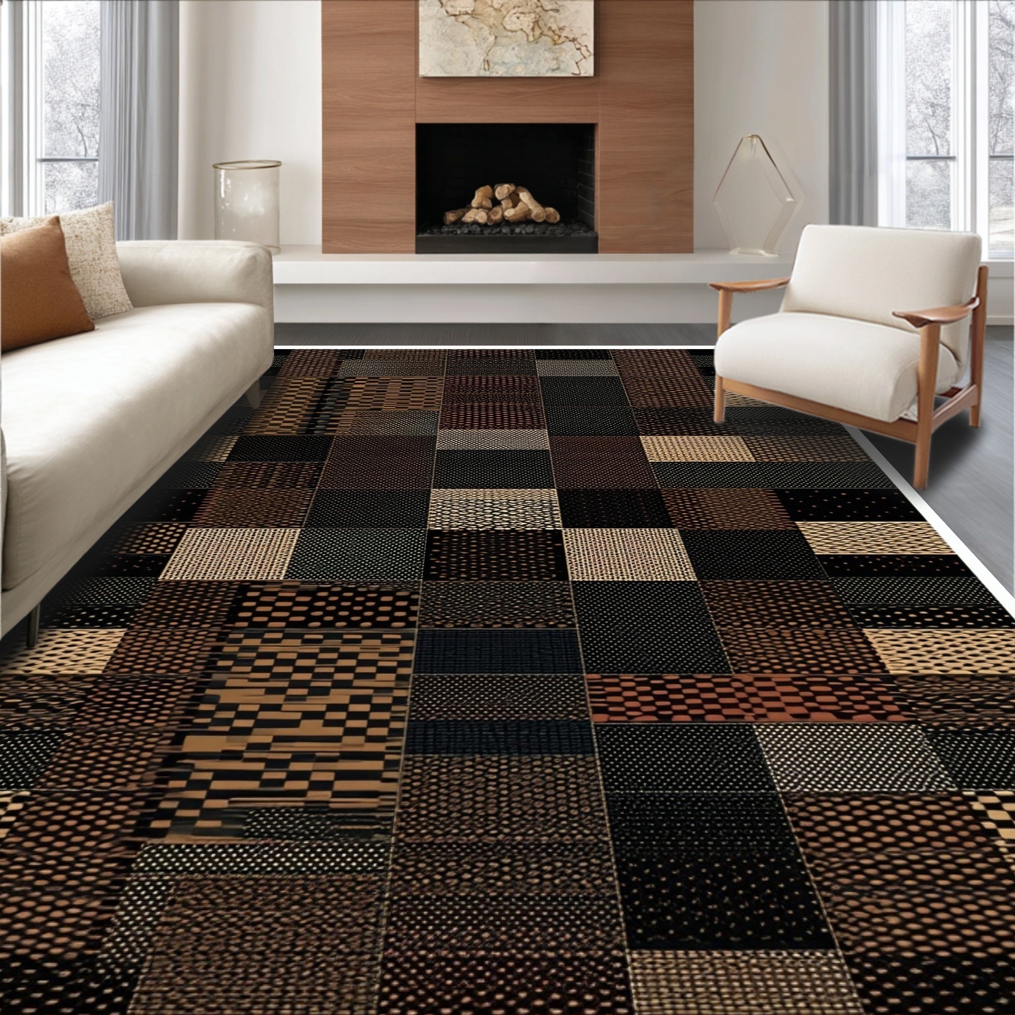 Ultra Soft Area Rug, Non Slip, Stain Resistant, Washable Area Rugs for Living Room, Bedroom, Multi-Color Cheetah Print Living Room Accent Rug(Yellow)
