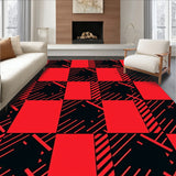 Festive Checkered Holiday Welcome with Traditional Plaid Design(Red)