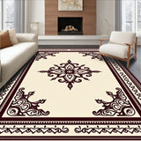 Vintage Medallion Motif Accent with Easy Care Fabric (Ivory)