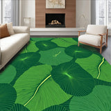 Jungle Canopy Leaves Cascade with Tropical Botanical Artwork(Green)