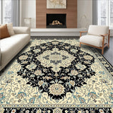Luxurious Black Beige Medallion(Ivory)