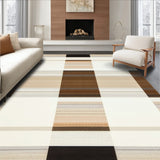 Contemporary Neutral Tartan Featuring Layered Beige and Taupe Plaid(Beige)