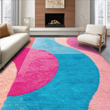 Ultra Soft Area Rug, Non Slip, Stain Resistant, Washable Area Rugs for Living Room, Bedroom, Modern Boho Living Room Washable Area Carpet(Pink)