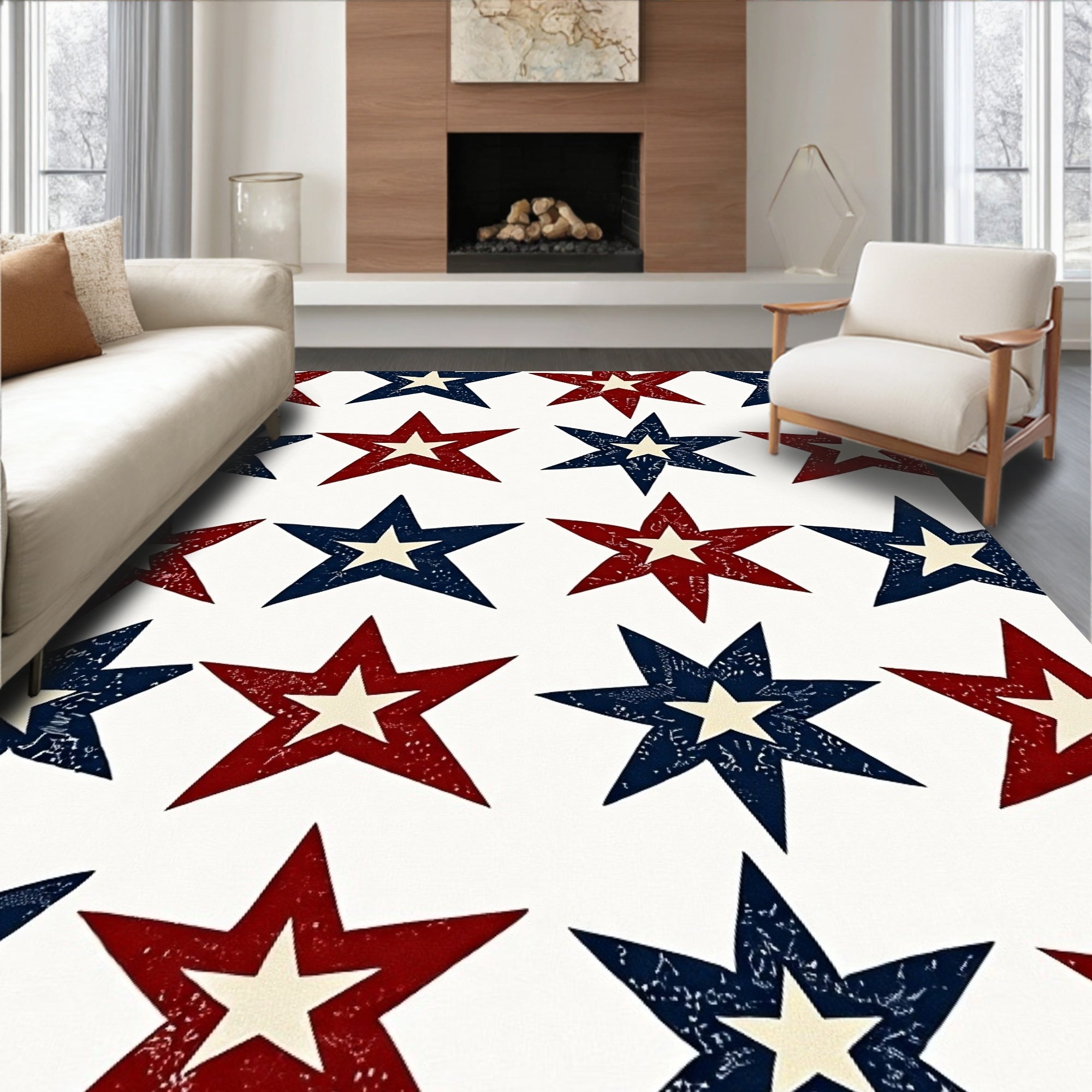 Heritage Stars And Stripes Distressed (Red) - ODIKA
