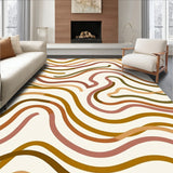 Dream Wave Mosaic Ripple Artistic Statement(Beige)