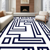 Maze Labyrinth Structured Artistic Professional Refined (Blue)