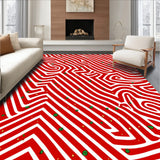 Whimsical Cane Swirls with Spiral Motifs and Festive Accents(Red)