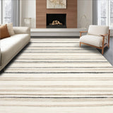 Boho Inspired Runner with a Simple Striped Design(Beige)