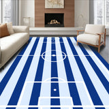 Striped Soccer Pitch Goal(Blue)