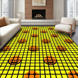 Halloween Spooky Gingham Grid with Festive Fall(Yellow)