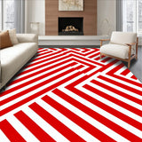 Traditional Cane Stripe with Festive Swirl Accents(Red)