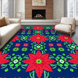 Festive Poinsettia Medallion Boho Vintage(Red)