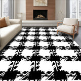 Yuletide Tartan Surface With Intersecting Stripes(Black)