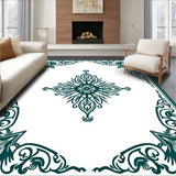 Mystic Paisley Swirl Vintage Inspired Artisan Crafted (Teal)