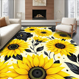 Floral Black Sunflower Aesthetic(Yellow)
