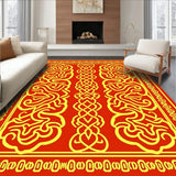 Ancient Celtic Knot Weaving with Interlocking Sacred Symbols(Red)