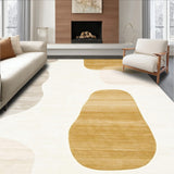 Abstract Beige Harmony Non Slip Artistic Versatile(Beige)