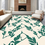 Nordic Mist Interlocking with Minimalist Ferns(Ivory)