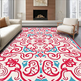 Delicate Scrollwork with Boho Inspired Interlocking Swirls(Red)