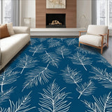 Enchanting Frosty Pine Needle Holiday Accent(Navy Blue)