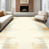 Elegant Mid Century Modern Area Featuring Beige and Ivory Ombre Design(Beige)