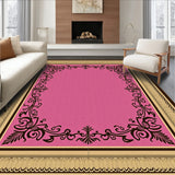 Classic Rococo Inspired Flourish with Ornamental Vine Overlay(Pink)
