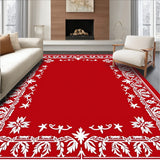 Whimsical Holiday Design Featuring Tipped Leaves and Bursts(Red)