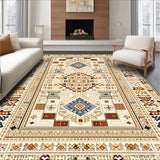 Beige Brown Geometric(Beige)