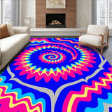 Tie Dye Spiral Burst Retro Vintage Effects (Blue) - ODIKA