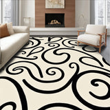 Contemporary Swirl Motif With Neutral Palette(Black)
