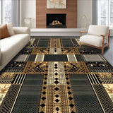 Ultra Soft Area Rug, Non Slip, Stain Resistant, Washable Area Rugs for Living Room, Bedroom, Brown Vintage Cow Print Living Room(Brown)